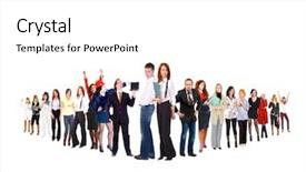  Presentation with groups - Cool new presentation design with career succession - hierarchy concept isolated groups backdrop and a  colored foreground