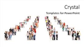 Presentation with united - PPT theme with career succession - many colleagues united company background and a white colored foreground