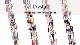  Presentation with groups - Presentation theme featuring career succession - standing together isolated groups background and a  colored foreground