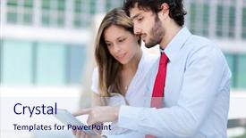  Presentation with tablet - Beautiful presentation design featuring power and energy health care backdrop and a lemonade colored foreground