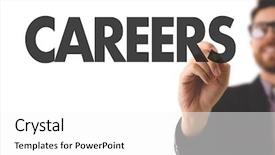  Presentation with career - PPT theme enhanced with careers background and a white colored foreground