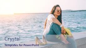  Presentation with city street - Amazing slide deck having carefree-and-happy-plus-size backdrop and a lemonade colored foreground