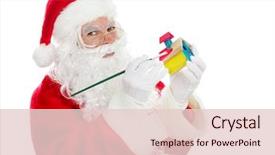  Presentation with white christmas - Amazing slide set having celebrate carefull - santa painting a child's toy backdrop and a lemonade colored foreground