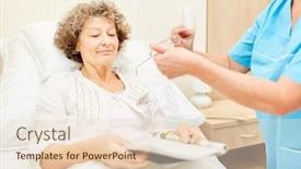  Presentation with caregiver - Theme enhanced with caregiver-brings-glasses-for-senior background and a lemonade colored foreground