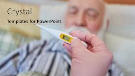  Presentation with caregiver - Cool new slide set with caregiver-measuring-a-fever backdrop and a coral colored foreground