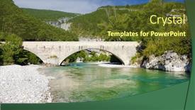  Presentation with bridge - PPT theme with carejuan-bridge-verdon-gorge-provence background and a tawny brown colored foreground