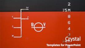  Presentation with container ship - PPT theme with huge container ship's detail background and a crimson colored foreground