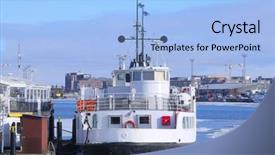  Presentation with finland - PPT layouts enhanced with cargo ice-breaker in helsinki background and a light blue colored foreground