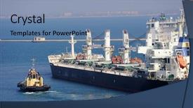  Presentation with tug boat - Presentation consisting of ukrainian volunteer with grenade launcher rpg isolated on white background and a dark gray colored foreground