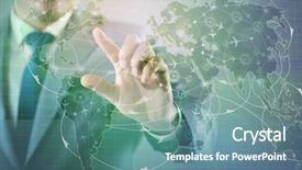  Presentation with transportation air balloon flying - Colorful PPT layouts enhanced with cargo vessels cargo flights - businessman in air transportation concept backdrop and a seafoam green colored foreground