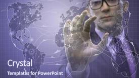  Presentation with facts and myths concept word - Cool new PPT theme with cargo vessels cargo flights - businessman in world transportation concept backdrop and a  colored foreground