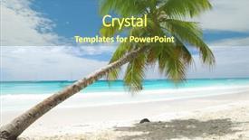  Presentation with dominican republic - Cool new PPT layouts with caribbean beach in dominican republic backdrop and a tawny brown colored foreground