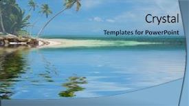  Presentation with dominican republic - Colorful slide deck enhanced with caribbean beach in dominican republic backdrop and a light blue colored foreground