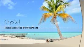  Presentation with caribbean lgbtq - Slide set featuring caribbean-beach-isla-mujeres-mexico background and a light blue colored foreground