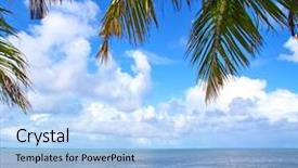  Presentation with peace - Amazing presentation theme having caribbean cruise - view peace island backdrop and a light blue colored foreground