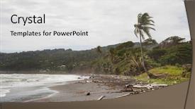  Presentation with dominican republic - PPT theme enhanced with caribbean island dominican republic background and a white colored foreground