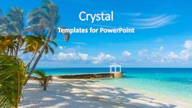  Presentation with maldives - Beautiful PPT layouts featuring caribbean islands - beautiful tropical maldives island backdrop and a teal colored foreground