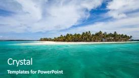  Presentation with bahamas - Cool new presentation with caribbean islands - idyllic tropical island and turquoise backdrop and a  colored foreground