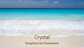  Presentation with plain caribbean - Audience pleasing theme consisting of close up of a greek backdrop and a light gray colored foreground