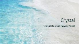  Presentation with turquoise blue and deep blue - Beautiful presentation featuring caribbean sea blue turquoise water backdrop and a sky blue colored foreground