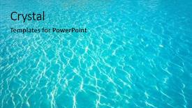  Presentation with water color - Amazing presentation theme having caribbean shallow water texture backdrop and a teal colored foreground