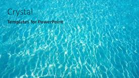  Presentation with water color - Cool new PPT theme with caribbean shallow water texture in turquoise color in riviera maya of mexico backdrop and a teal colored foreground