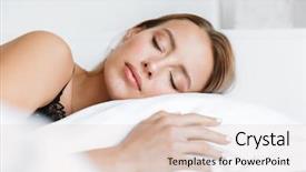  Presentation with sleeping - PPT theme consisting of caribe - image of a beautiful young background and a lemonade colored foreground