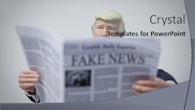  Presentation with trump - Slide deck featuring caricature-of-united-states-president background and a light gray colored foreground