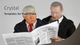  Presentation with trump - Beautiful PPT layouts featuring caricature-of-united-states-president backdrop and a light gray colored foreground