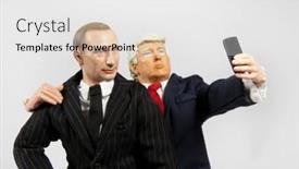  Presentation with trump - PPT layouts consisting of caricatures-of-us-president-donald background and a white colored foreground