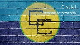  Presentation with community - Beautiful presentation theme featuring caricom countries - flag of the caribbean community backdrop and a ocean colored foreground