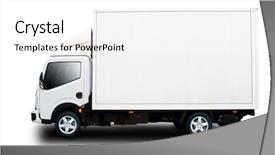  Presentation with truck - Cool new presentation with carier path - white delivery truck with cool backdrop and a white colored foreground