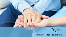  Presentation with geriatric - PPT layouts enhanced with caring nurse or geriatric nurse background and a light blue colored foreground