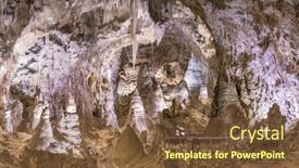  Presentation with national - Cool new slide deck with carlsbad-cavern-national-park-new backdrop and a tawny brown colored foreground