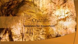  Presentation with usa - PPT theme enhanced with carlsbad-caverns-national-park background and a gold colored foreground