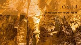  Presentation with national - Presentation consisting of carlsbad-caverns-national-park background and a gold colored foreground