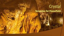  Presentation with usa - Slides having carlsbad-caverns-national-park background and a tawny brown colored foreground
