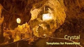  Presentation with usa - Slides having carlsbad-caverns-national-park background and a tawny brown colored foreground
