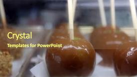  Presentation with peanuts - Slides having carmel apples are a favorite background and a tawny brown colored foreground