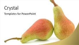  Presentation with fresh ginger root on white - Presentation theme consisting of carmen pears on a white background and a white colored foreground