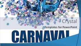  Presentation with carnaval - Presentation theme consisting of carnaval 2017 background and a light blue colored foreground