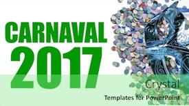  Presentation with carnaval - Beautiful slides featuring latin america music - carnaval 2017 backdrop and a seafoam green colored foreground