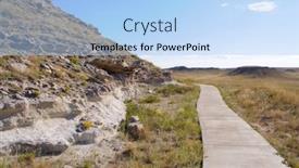  Presentation with hill - Presentation theme having carnegie-hill-buttes background and a light blue colored foreground