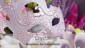  Presentation with corona virus - Beautiful PPT theme featuring carnival-colored-flowers-and-white backdrop and a light gray colored foreground