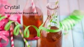  Presentation with celebration - Cool new slide deck with carnival food - vappusima drink for finnish celebration backdrop and a lemonade colored foreground