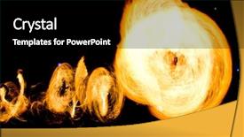  Presentation with abstract light - PPT theme with carnival light abstract drawing background and a black colored foreground