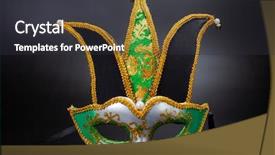 Presentation with brazil carnival - Colorful PPT theme enhanced with carnival mask carnival national holiday backdrop and a dark gray colored foreground