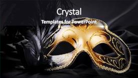  Presentation with gold black - Cool new presentation theme with abstract water color background paint designs backdrop and a sky blue colored foreground