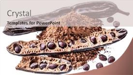  Presentation with carob - Slide deck consisting of  background and a  colored foreground