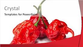  Presentation with capsicum - Slide deck featuring carolina-reaper-the-hottest-chile background and a white colored foreground